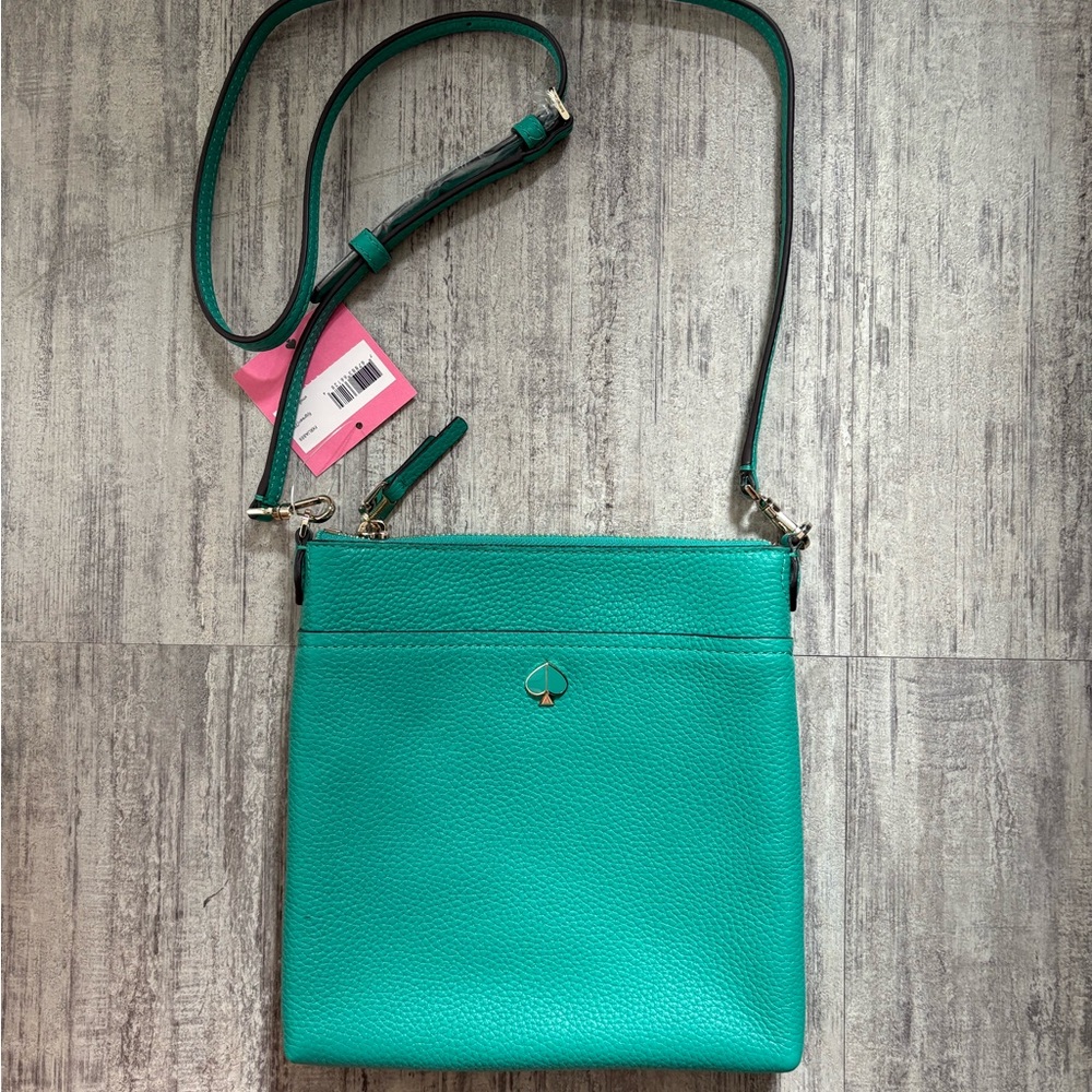 NWT Kate Spade Fiji Green Polly Small Swing Pack - Picture 2 of 12